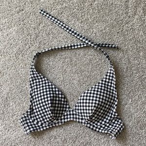 Plaid Bikini Top